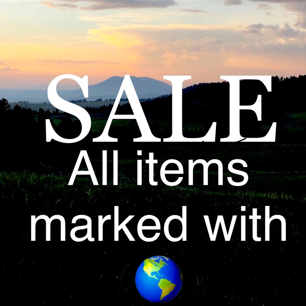 Sale for items marked with 🌎 for the next 24 hrs